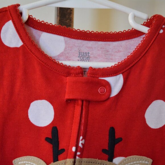 Carter's Just One You Reindeer Black Santa Blanket Sleeper 2 Pack NWT - Picture 3 of 16